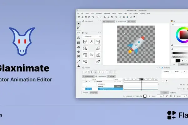 Glaxnimate: editor de animação vetorial gratuito e open source para Linux