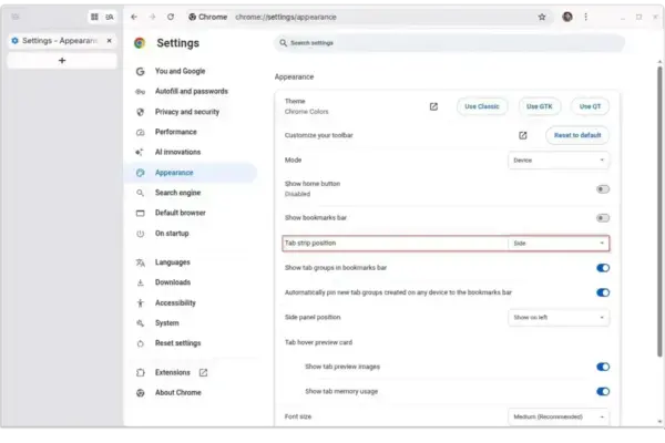 Google Chrome 146 chega com abas verticais e novidades para desenvolvedores