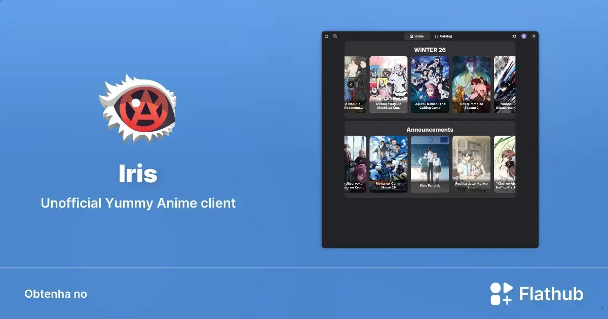 Iris: cliente GTK4 para anime com design moderno no Linux 1 Iris: cliente GTK4 para anime com design moderno no Linux