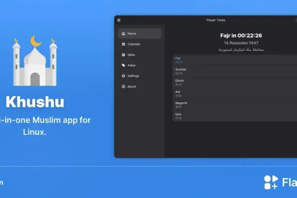Khushu: o app muçulmano para Linux que une oração e privacidade