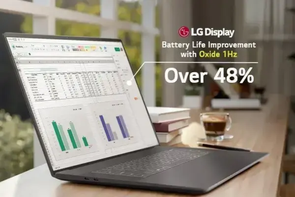 LG e BOE lançam telas para laptops com taxa de atualização de 1 a 120 Hz