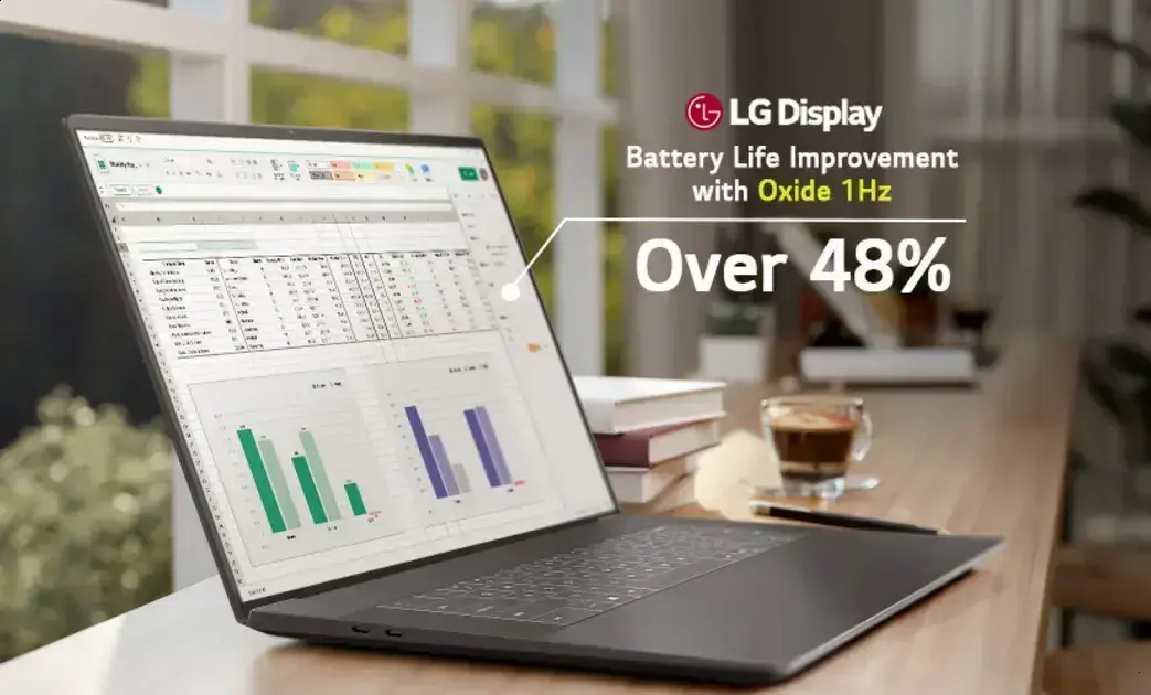 LG inicia produção de painéis LCD de taxa de atualização variável para notebooks