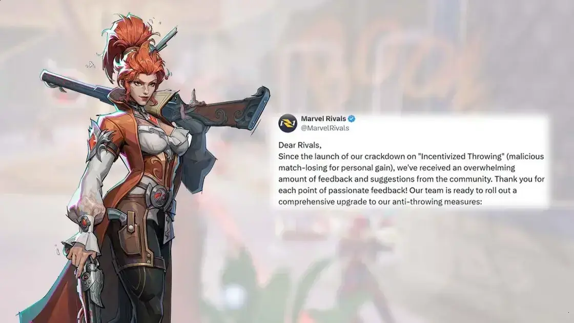 Marvel Rivals aplica punições a throwers e restaura pontos perdidos