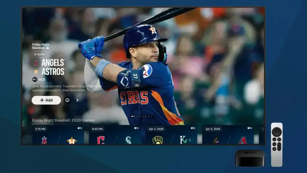 O Retorno do Friday Night Baseball na Apple TV: Começo em 27 de Março