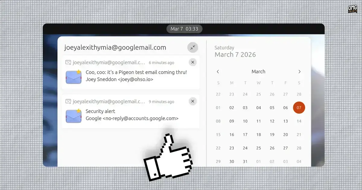 Pigeon: notificações de Gmail no Ubuntu sem cliente de e-mail 1 Pigeon: notificações de Gmail no Ubuntu sem cliente de e-mail
