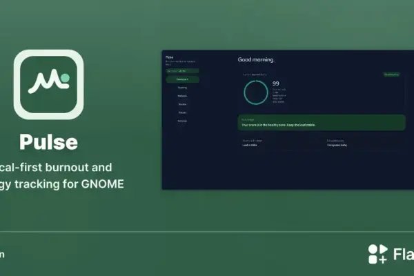 Pulse: aplicativo de gestão de energia e burnout para Linux GNOME
