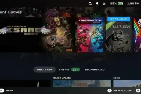 SteamOS 3.7.20 chega com driver NTSync e grande atualização do Steam Client