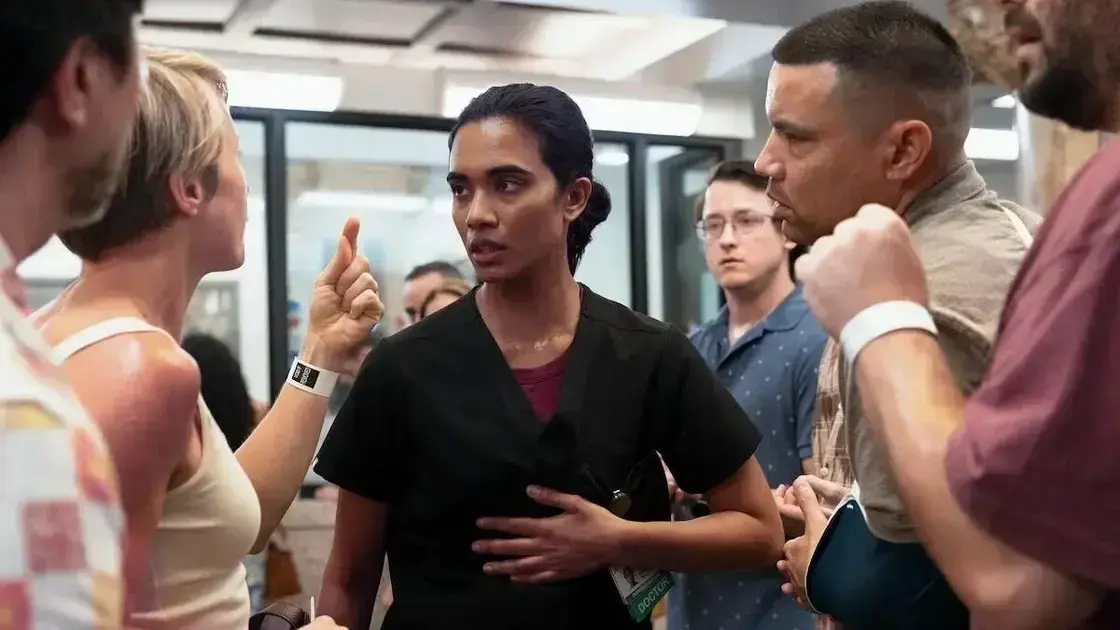 Supriya Ganesh fala sobre a luta da personagem em "The Pitt"