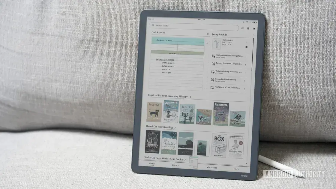Amazon lança nova atualização do Kindle para corrigir bugs