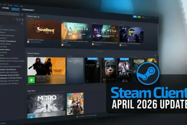 Atualização Steam abril 2026 traz controle remoto e melhorias no Remote Play