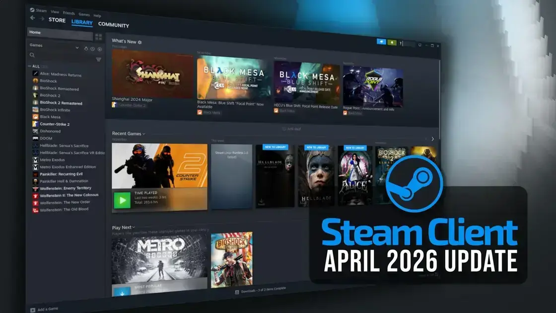 Atualização Steam abril 2026 traz controle remoto e melhorias no Remote Play 1 Atualização Steam abril 2026 traz controle remoto e melhorias no Remote Play