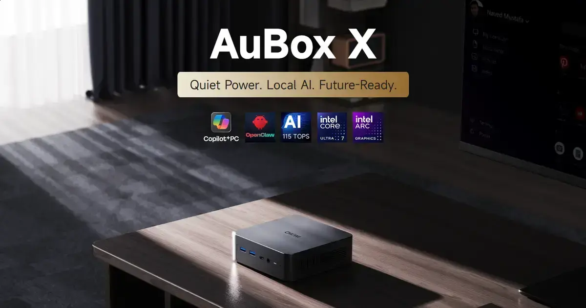 CHUWI AuBox X: O Mini PC com Potência de AI em Palmo de Mão