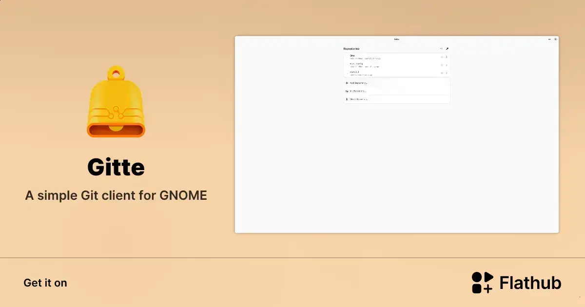 Conheça Gitte: o cliente Git gráfico simples para Linux GNOME 1 Conheça Gitte: o cliente Git gráfico simples para Linux GNOME