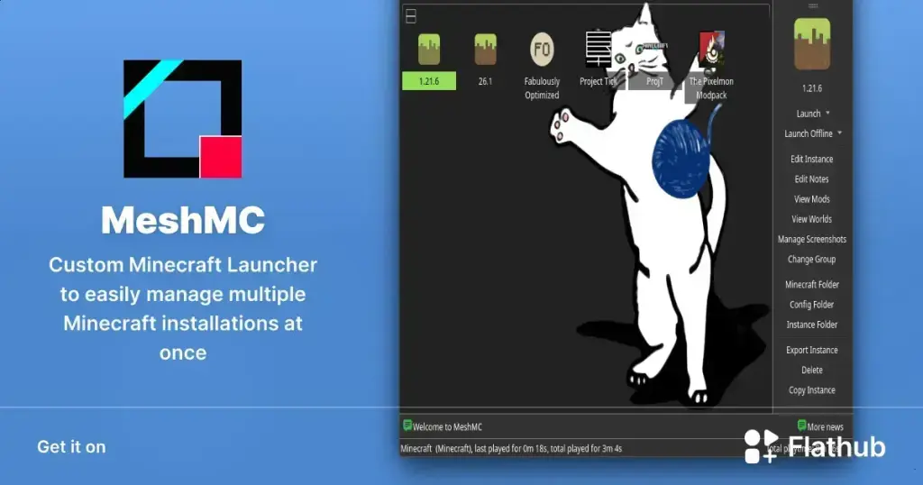 Conheça o MeshMC: launcher personalizado para Minecraft no Linux