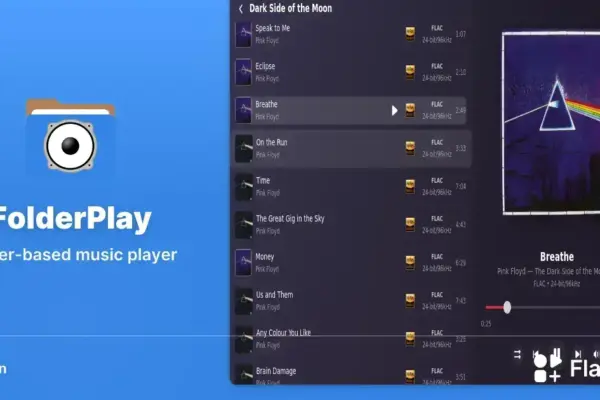 FolderPlay: o player minimalista para audição Hi-Res no Linux