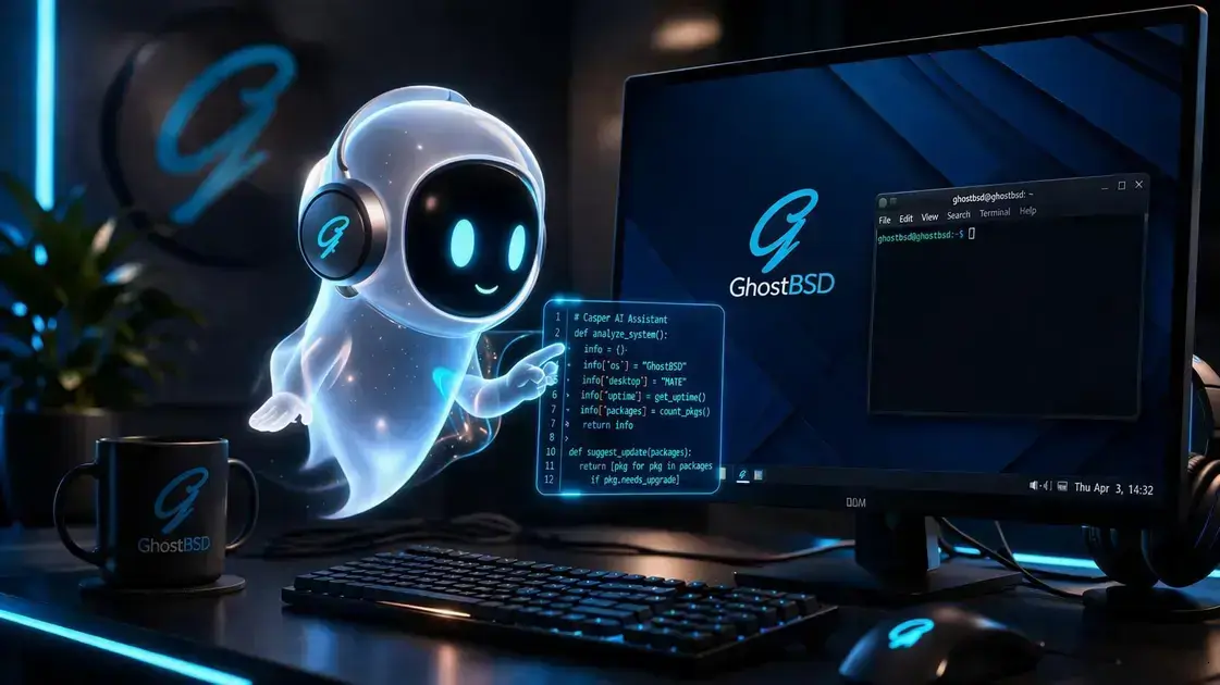 GhostBSD 27.1 lança Casper, assistente AI autônomo para manutenção do sistema 1 GhostBSD 27.1 lança Casper, assistente AI autônomo para manutenção do sistema