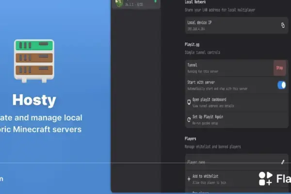 Hosty: Gerencie servidores Minecraft no Linux com facilidade e interface gráfica