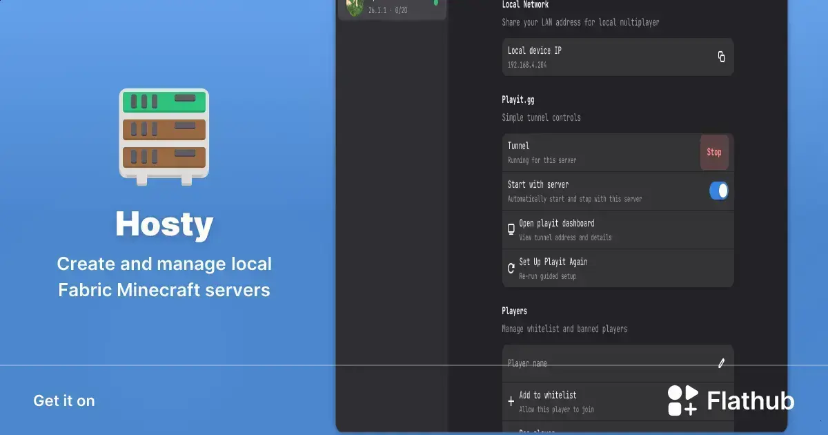 Hosty: Gerencie servidores Minecraft no Linux com facilidade e interface gráfica 1 Hosty: Gerencie servidores Minecraft no Linux com facilidade e interface gráfica