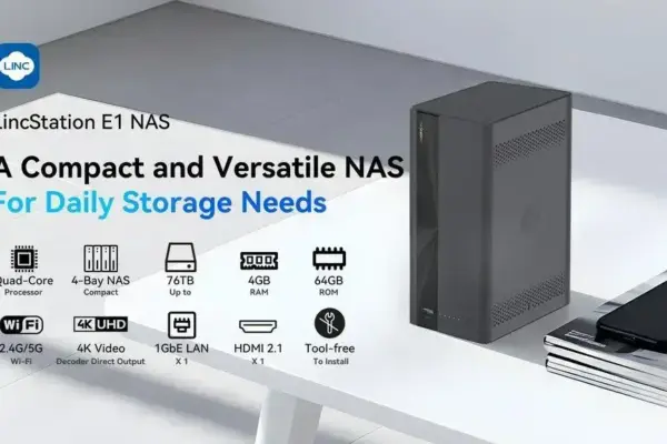 LincStation E1: A solução NAS acessível com suporte a HDDs e SSDs