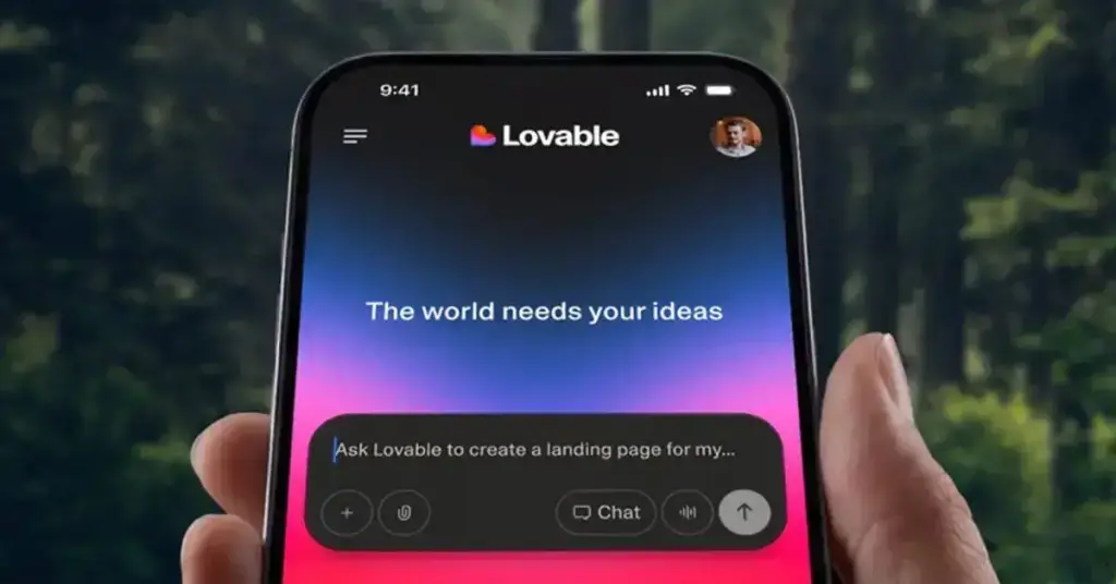 Lovable chega ao iPhone para criar apps web com IA e comandos por voz