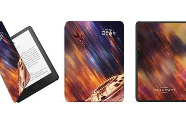 Novo case do Kindle traz design emocionante de Project Hail Mary