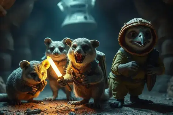 O destino dos icônicos fantoches promocionais de Star Fox nos anos 90