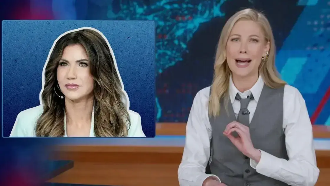 O polêmico apoio de 'The Daily Show' a Bryon Noem após escândalo