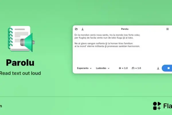 Parolu: Aplicativo de leitura de texto offline para Linux com múltiplas vozes