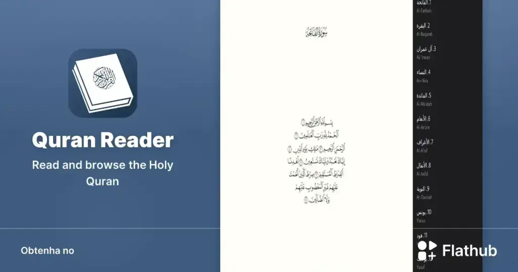 Quran Reader no Linux: Leitura autêntica do Alcorão de forma prática