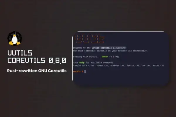 Rust Coreutils 0.8.0: ganho de performance e playground online no navegador
