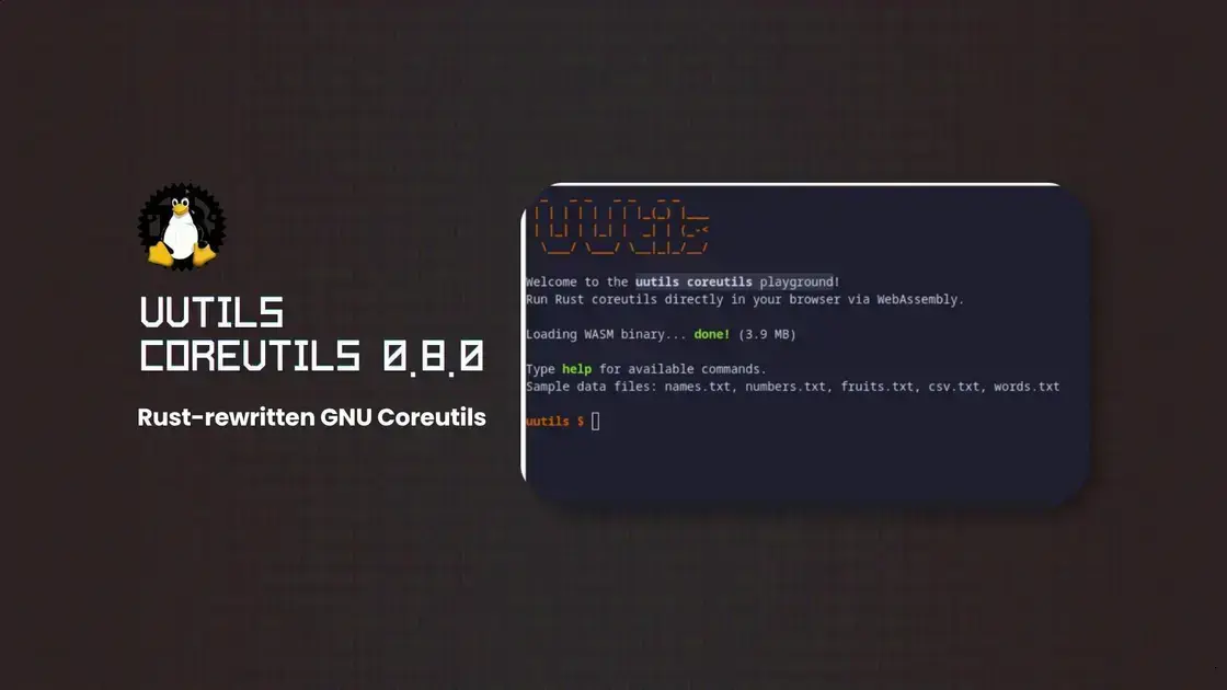 Rust Coreutils 0.8.0: ganho de performance e playground online no navegador 1 Rust Coreutils 0.8.0: ganho de performance e playground online no navegador