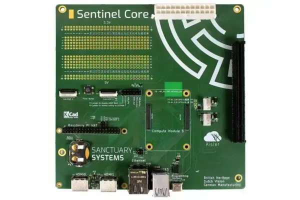 Sentinel Core: a placa mini ITX que habilita GPUs no Raspberry Pi CM5