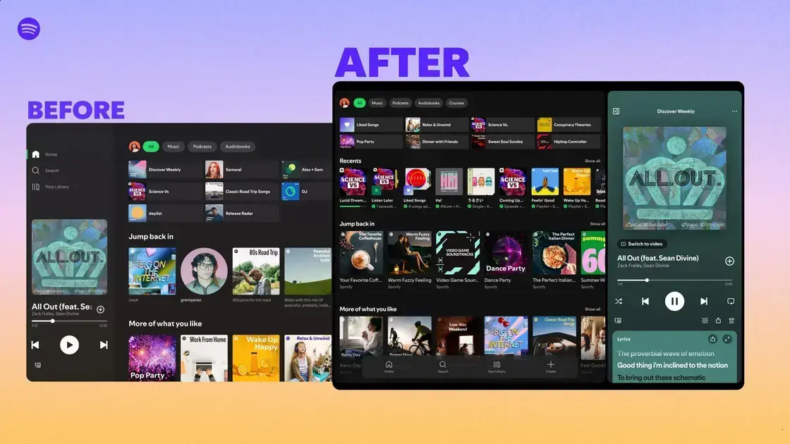 Spotify renova layout para tablets com novas funcionalidades incríveis