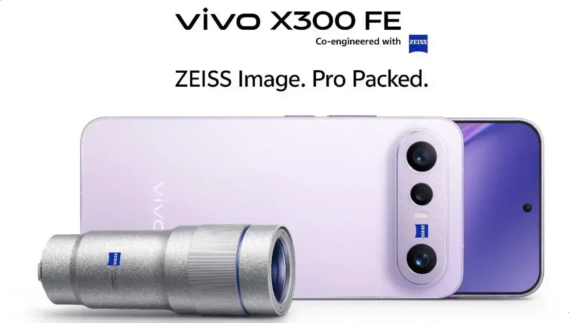 Vivo X300 FE: Câmara Poderosa com Extensor Telefoto de 200mm