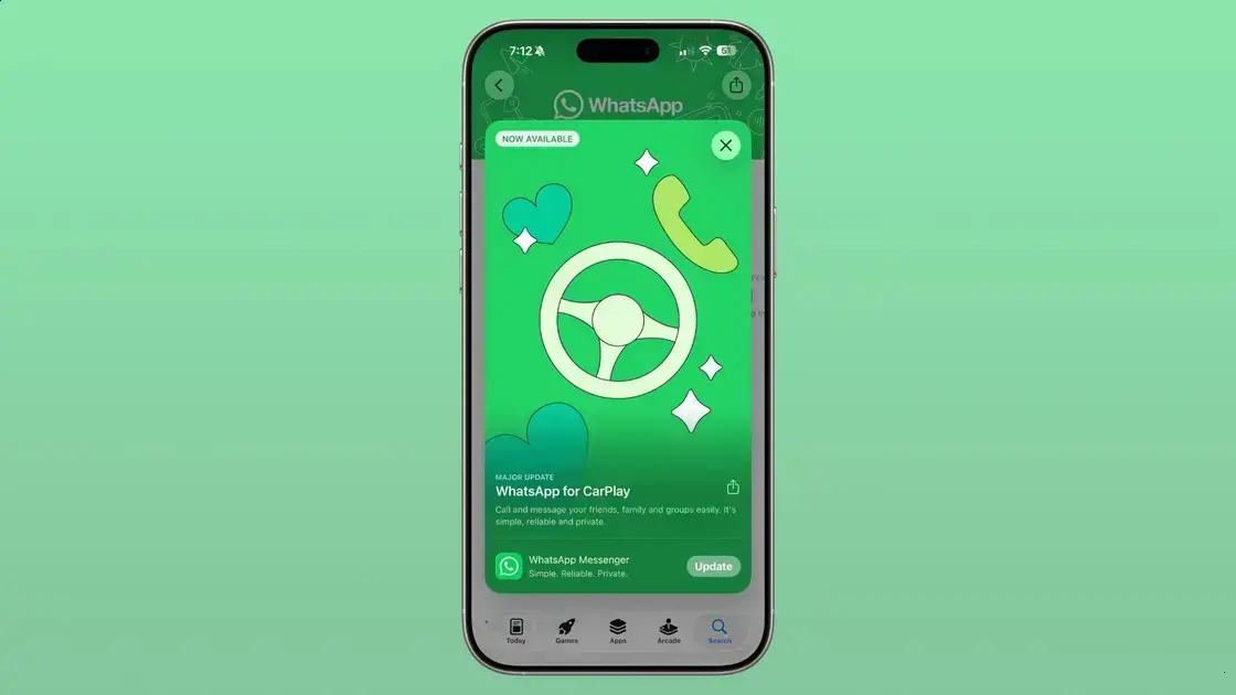 WhatsApp lança aplicativo CarPlay com interface nativa para usuários 1 WhatsApp lança aplicativo CarPlay com interface nativa para usuários