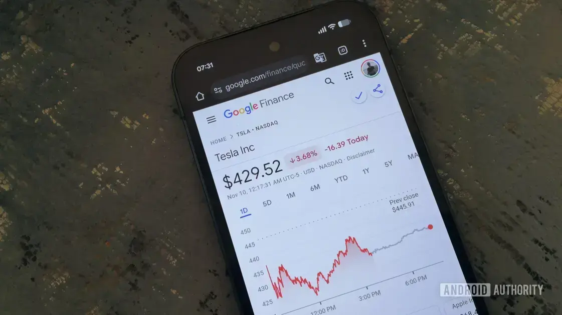Widget do Google Finance falha para muitos usuários no Android e Pixel