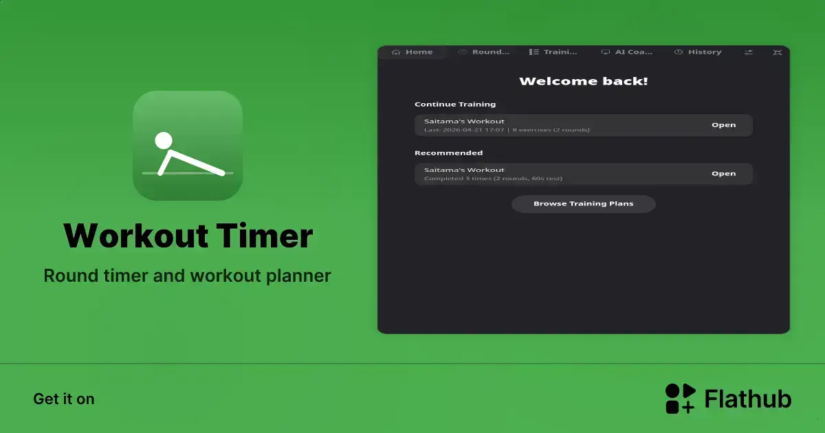 Workout Timer: aplicativo completo para treinos no Linux com AI e planos personalizáveis 1 Workout Timer: aplicativo completo para treinos no Linux com AI e planos personalizáveis