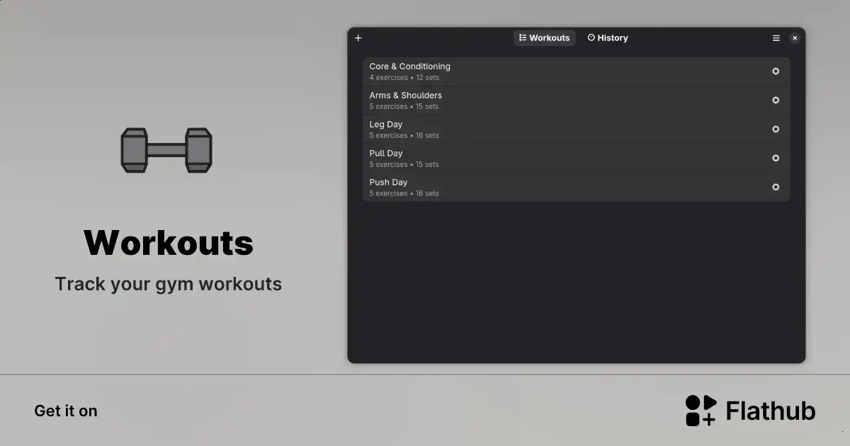 Workouts no Linux: gerencie e acompanhe seus treinos na praticidade do GNOME 1 Workouts no Linux: gerencie e acompanhe seus treinos na praticidade do GNOME