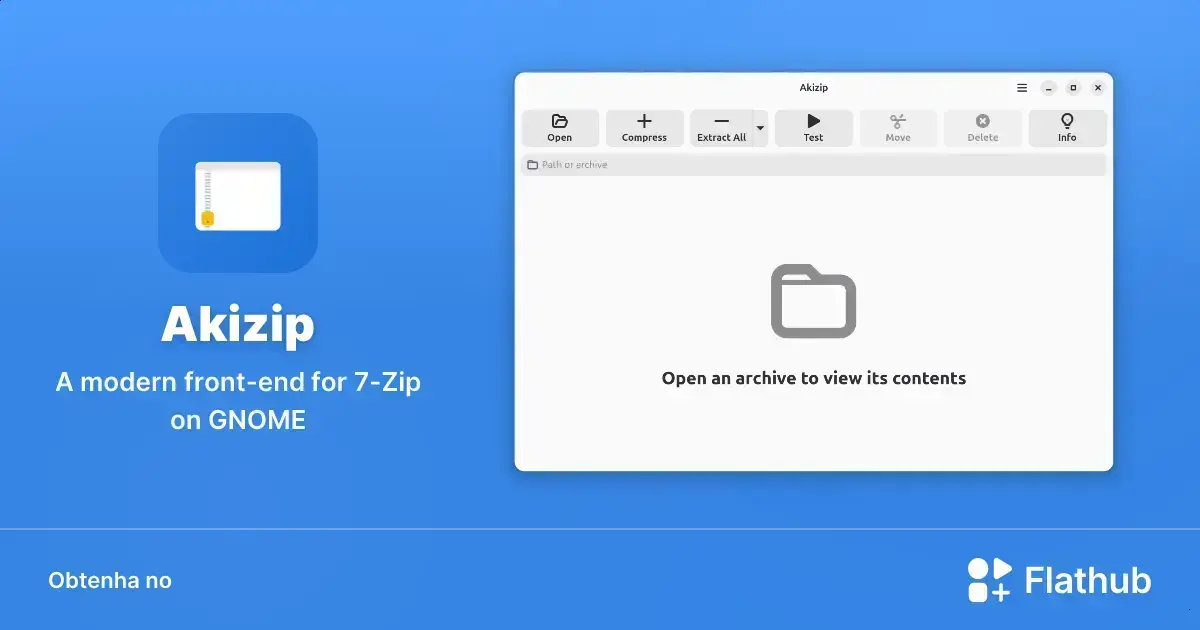 Akizip chega ao Linux com interface moderna para gerenciar arquivos 1 Akizip chega ao Linux com interface moderna para gerenciar arquivos