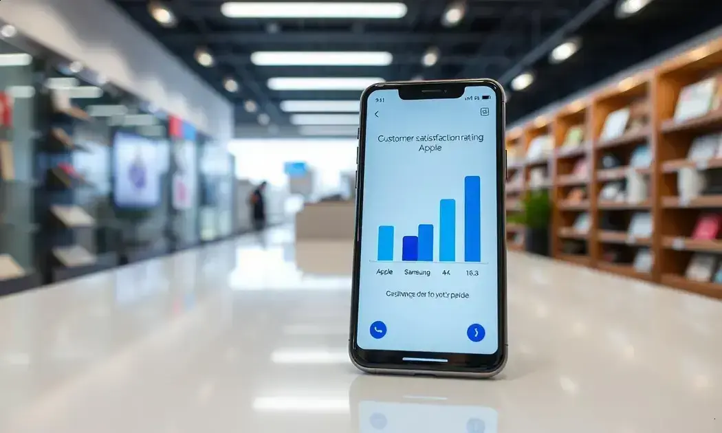 Apple perde o topo em satisfação de smartphones nos EUA para Samsung em 2026