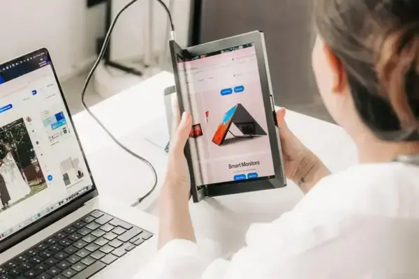 Aura Displays lança monitor portátil dobrável com tela AMOLED de alta qualidade