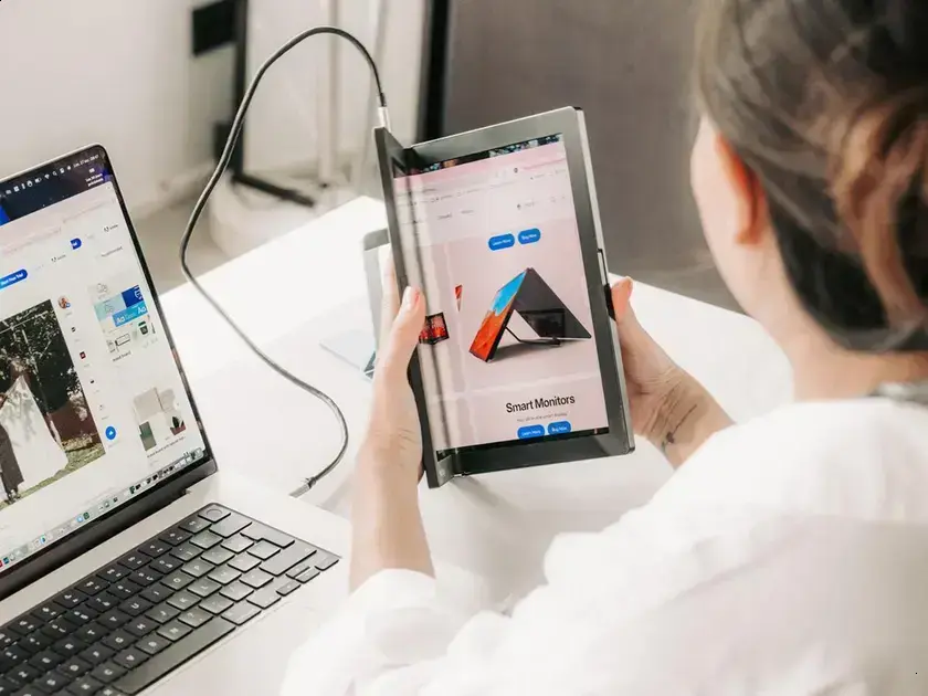 Aura Displays lança monitor portátil dobrável com tela AMOLED de alta qualidade 1 Aura Displays lança monitor portátil dobrável com tela AMOLED de alta qualidade