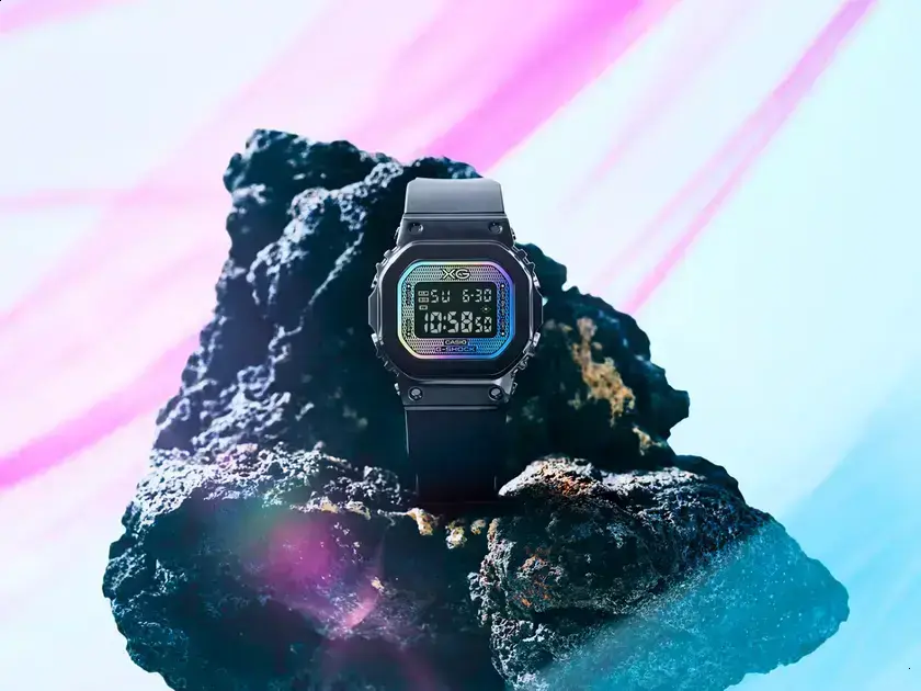 Casio lança G-Shock compacto com vidro em vibração arco-íris exclusivo 1 Casio lança G-Shock compacto com vidro em vibração arco-íris exclusivo