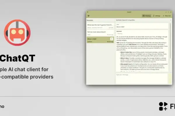 ChatQT chega ao Linux com foco em IA e suporte a múltiplos provedores