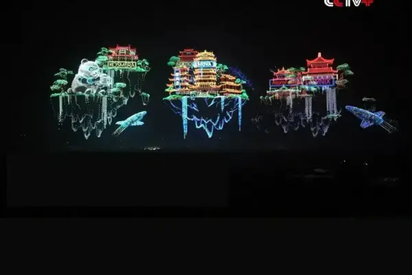 China quebra 3 recordes com show de luzes de 33.615 drones na província de Sichuan