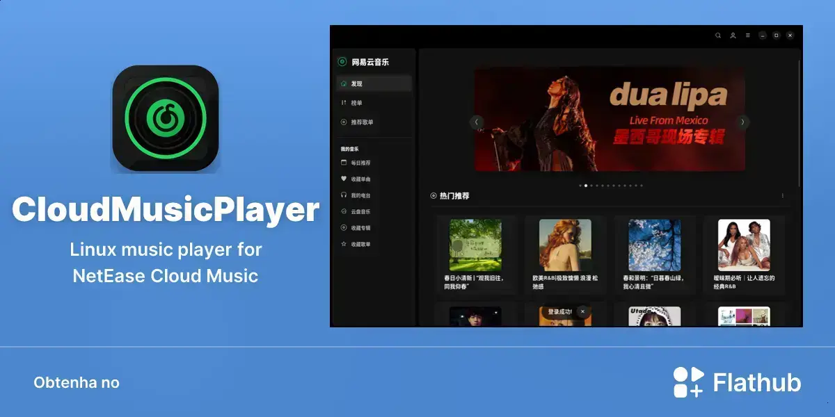 CloudMusicPlayer chega ao Flathub e reforça o streaming no Linux 1 CloudMusicPlayer chega ao Flathub e reforça o streaming no Linux
