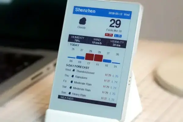 Conheça o M5Paper Color: Display e-ink colorido com WiFi e bateria para casa inteligente