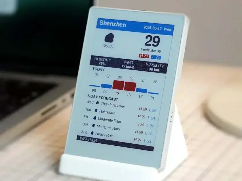 Conheça o M5Paper Color: Display e-ink colorido com WiFi e bateria para casa inteligente