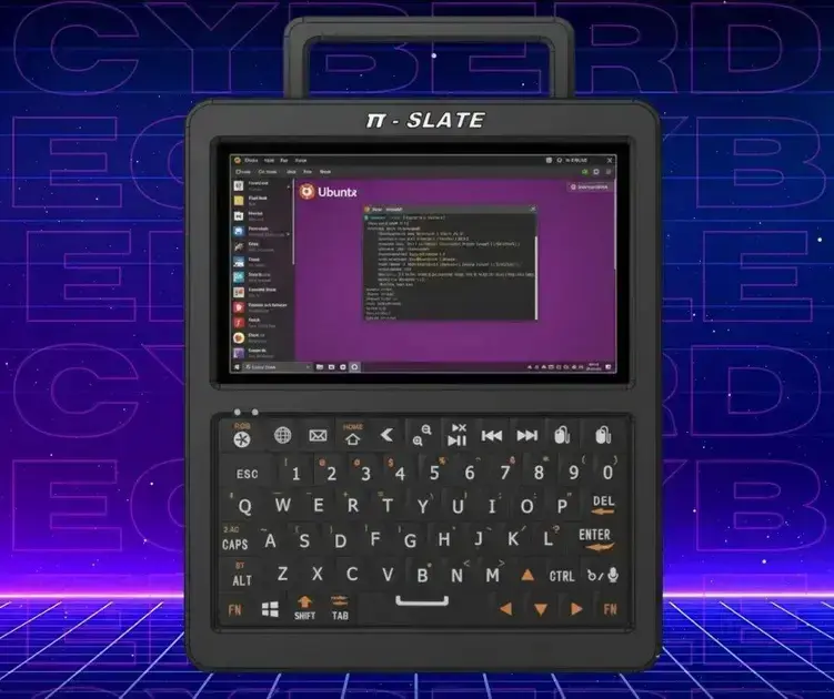 Conheça o Pi Slate, o novo PC portátil com Raspberry Pi, RCS criptografado e mouse dobrável