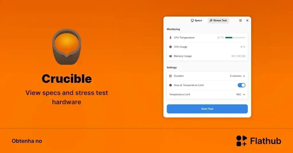 Crucible chega ao Linux com painel de estresse e monitoramento